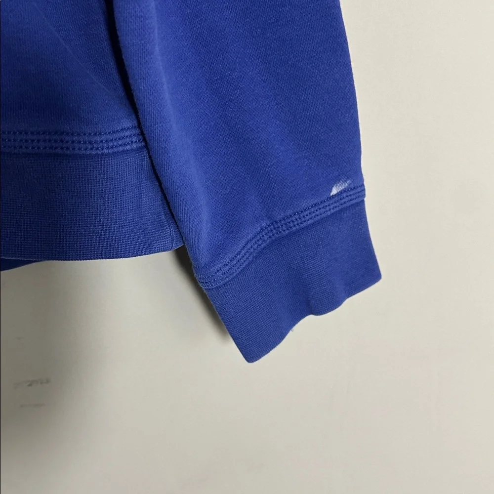 Nike Royal Blue Hoodie with Neon Yellow mesh jersey Swoosh